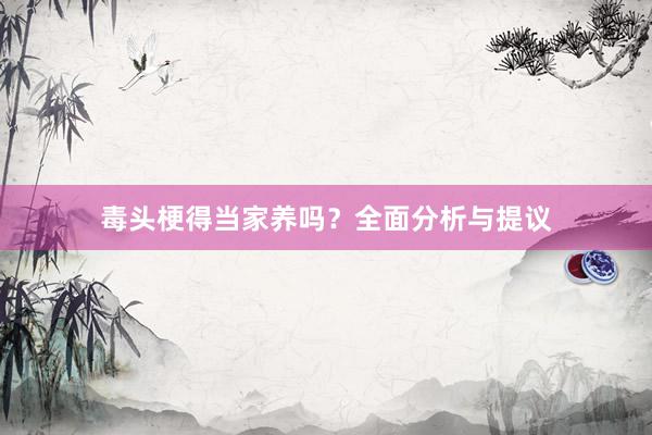 毒头梗得当家养吗？全面分析与提议